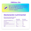 Capsulas de CBD dia informacion nutrimental